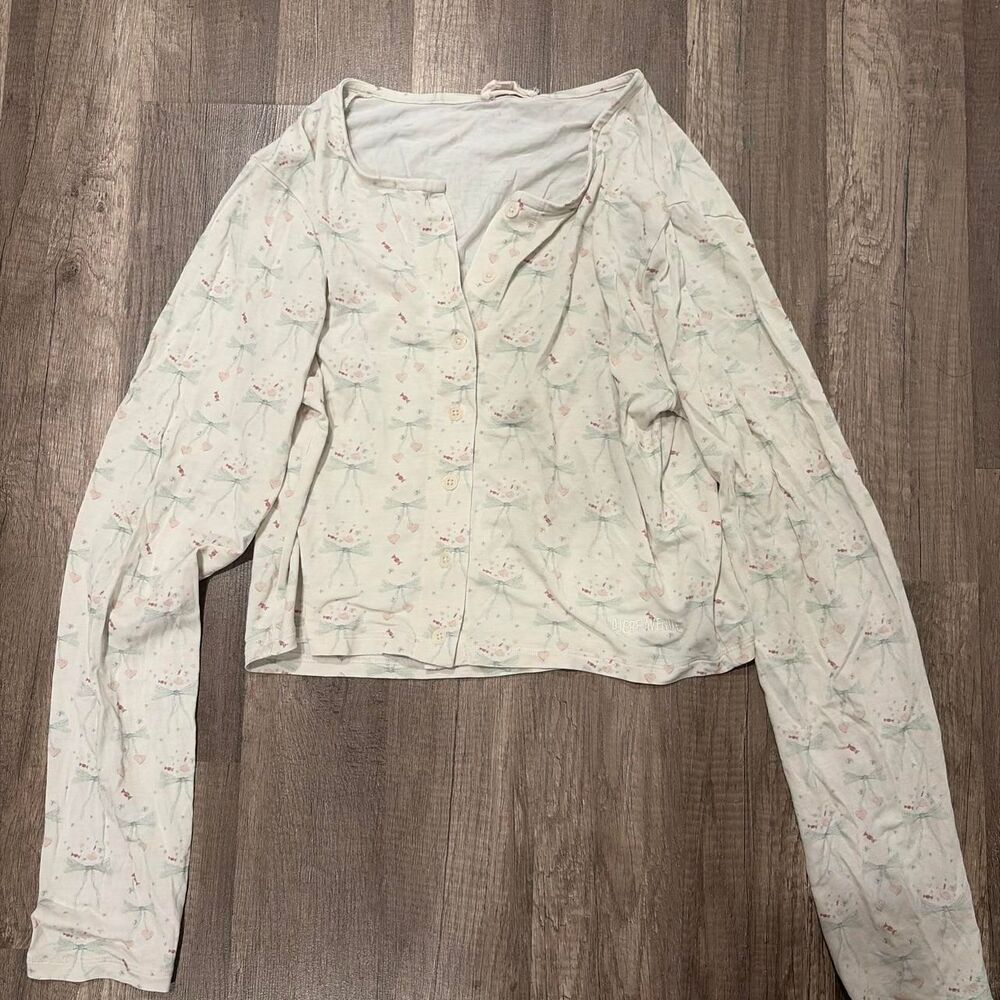 Djerf Avenue X Sofia Richie Holiday Bow Cardigan